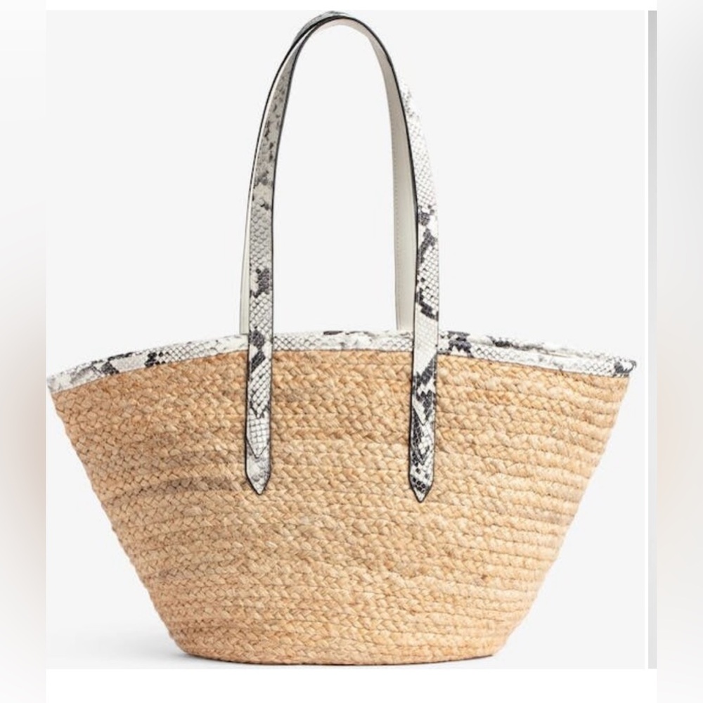 IMAIM Straw Tote Bag with Palm Tree Design - Picture 11 of 14